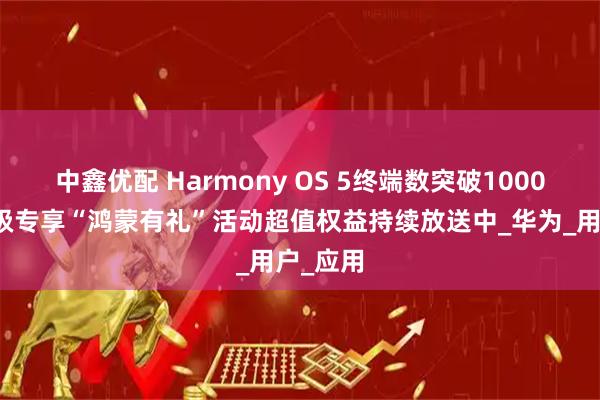 中鑫优配 Harmony OS 5终端数突破1000万！升级专享“鸿蒙有礼”活动超值权益持续放送中_华为_用户_应用