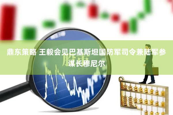 鼎东策略 王毅会见巴基斯坦国防军司令兼陆军参谋长穆尼尔